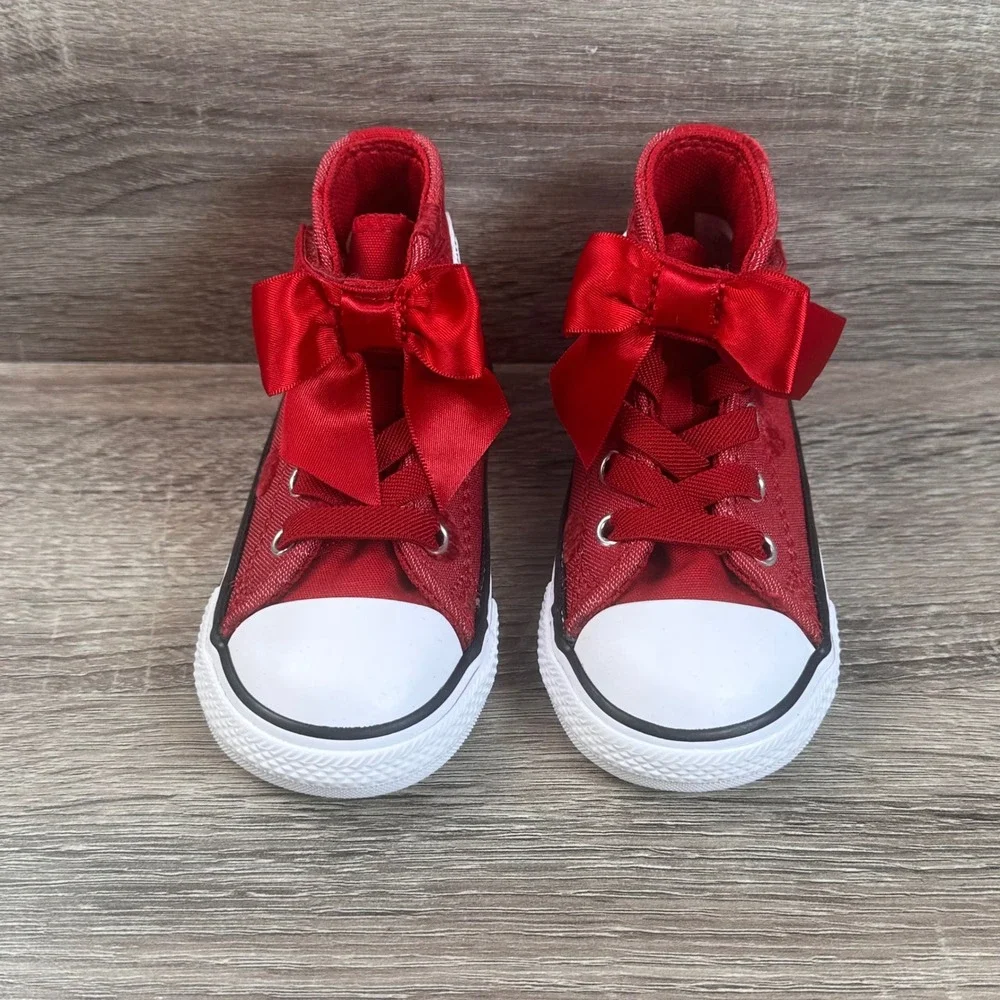 Converse Chuck Taylor All Star Sneakers Infant Size 6 Days Ahead Red Polka NEW